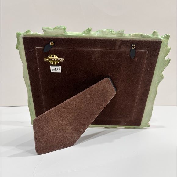 Vintage Fitz & Floyd 1999 Ceramic Woodland Animals 4x6 Picture Frame - Picture 7 of 8